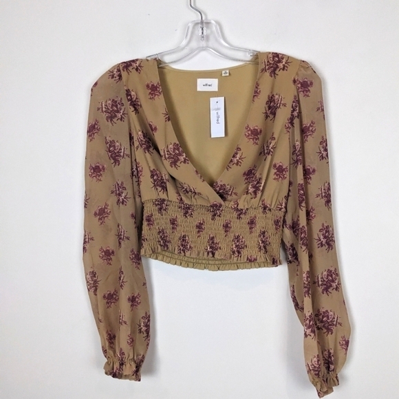 ARITZIA wistful long sleeve ruffled top new w/ tags - Picture 2 of 9